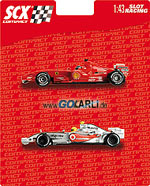 SCX Compact Formel1 Ferrari und McLaren livery 2008 37010