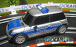 Carrera GO 1:43 Mini Cooper S Polizei 61089 mit Blaulicht